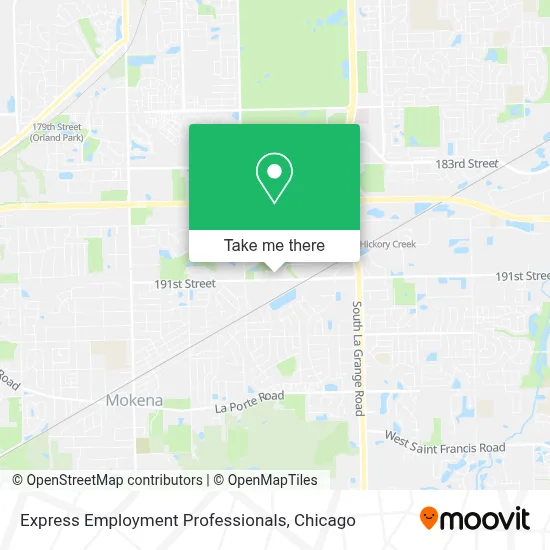 Express Employment Professionals map