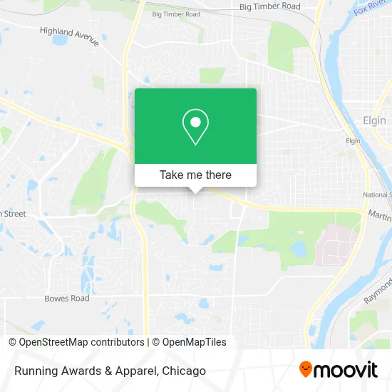 Running Awards & Apparel map