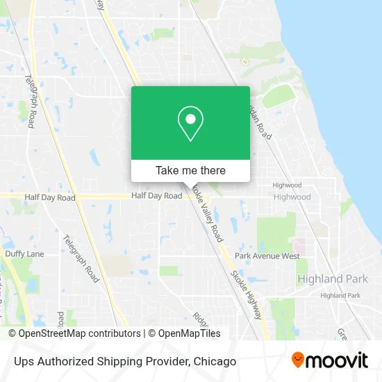Ups Authorized Shipping Provider map