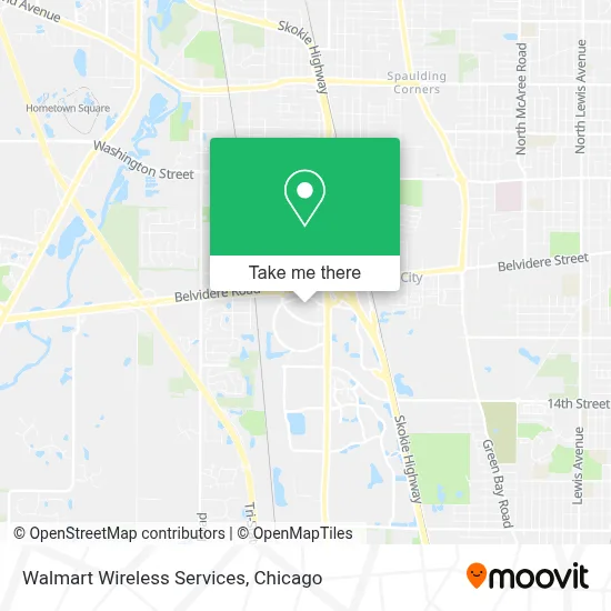 Walmart Wireless Services map