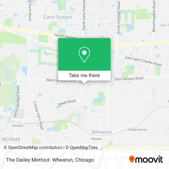 The Dailey Method- Wheaton map