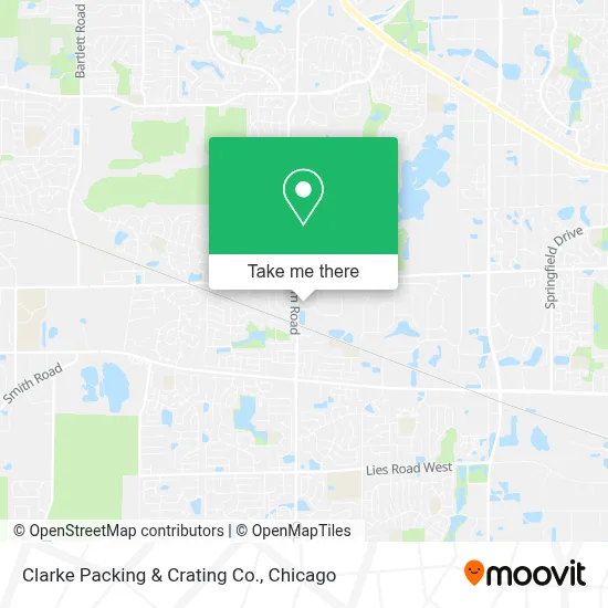 Clarke Packing & Crating Co. map