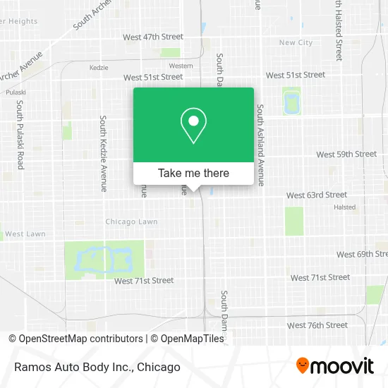 Ramos Auto Body Inc. map