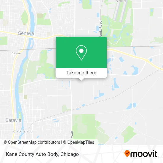 Kane County Auto Body map