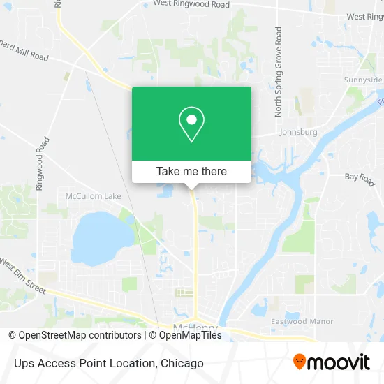 Ups Access Point Location map