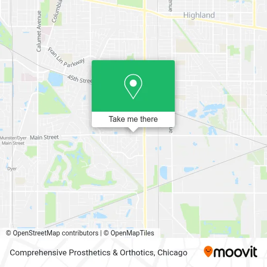 Comprehensive Prosthetics & Orthotics map