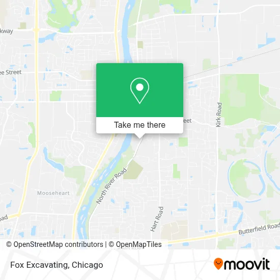 Fox Excavating map