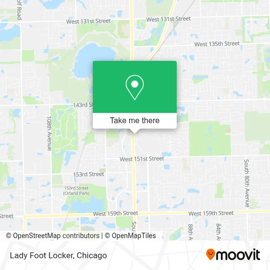 Lady Foot Locker map
