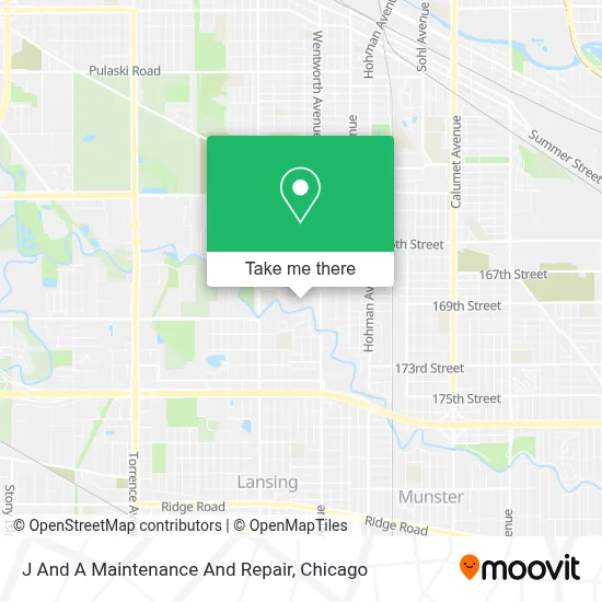 J And A Maintenance And Repair map