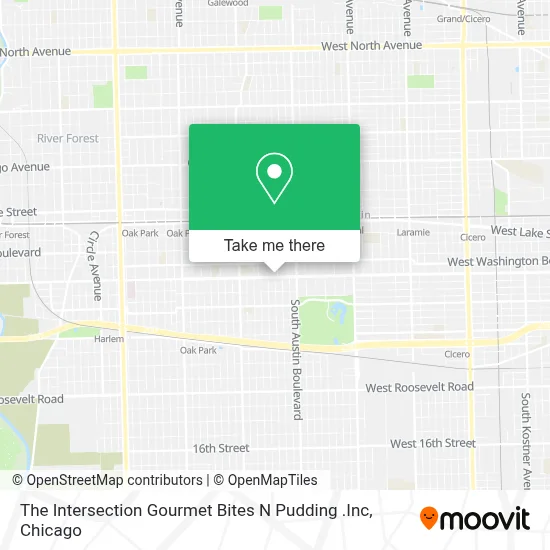 The Intersection Gourmet Bites N Pudding .Inc map