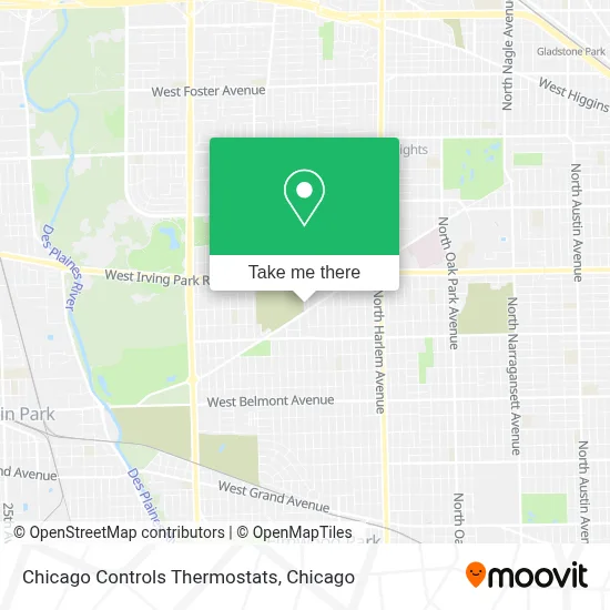 Chicago Controls Thermostats map