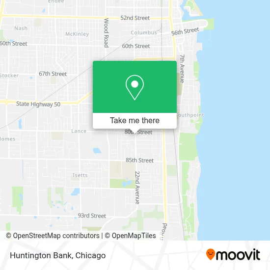 Huntington Bank map