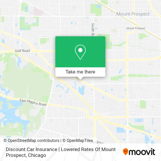 Discount Car Insurance | Lowered Rates Of Mount Prospect map