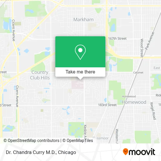 Dr. Chandra Curry M.D. map