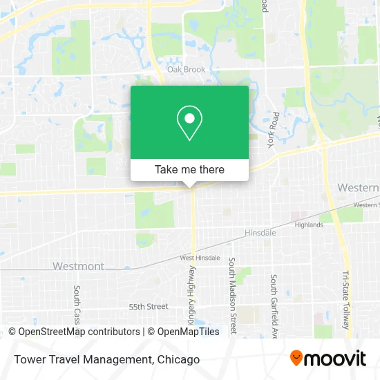 Tower Travel Management map