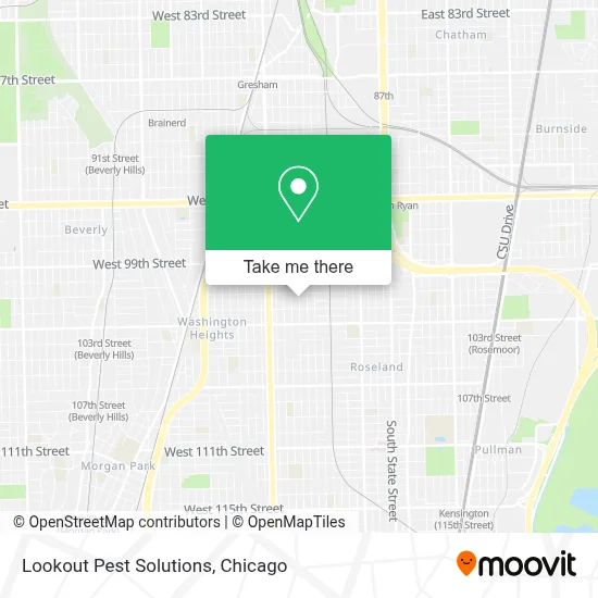 Lookout Pest Solutions map