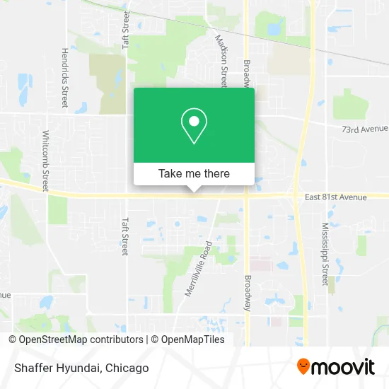 Shaffer Hyundai map
