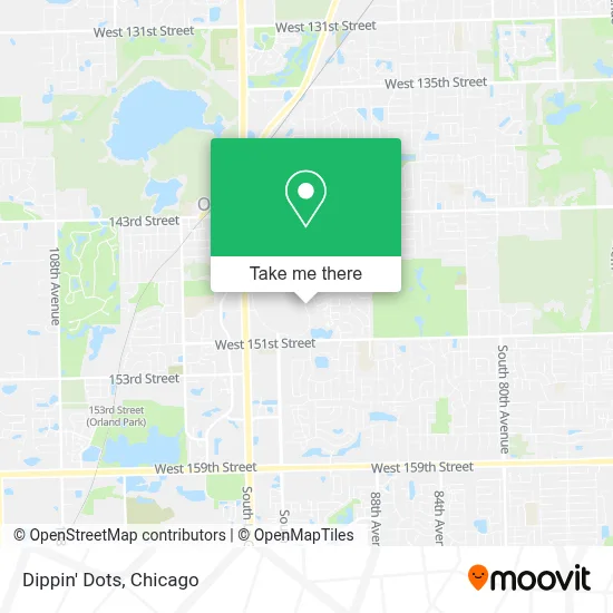 Dippin' Dots map