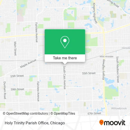 Holy Trinity Parish Office map