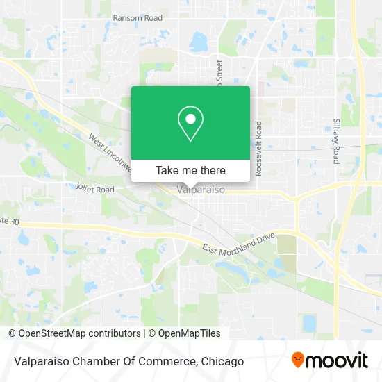 Valparaiso Chamber Of Commerce map
