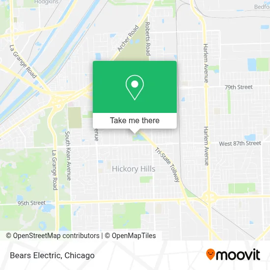 Bears Electric map