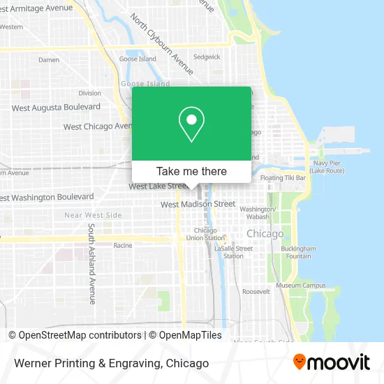 Werner Printing & Engraving map