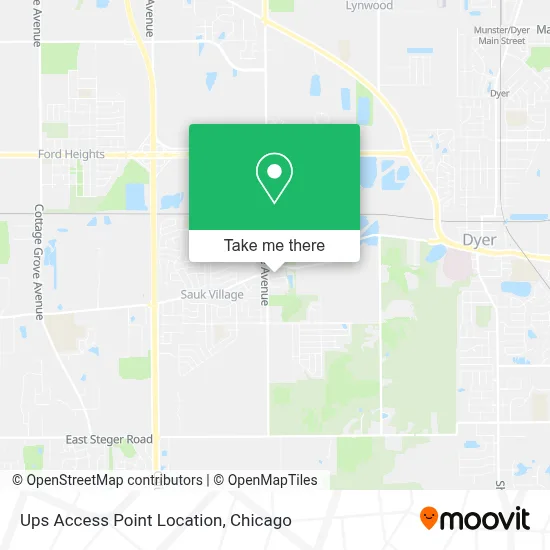 Ups Access Point Location map