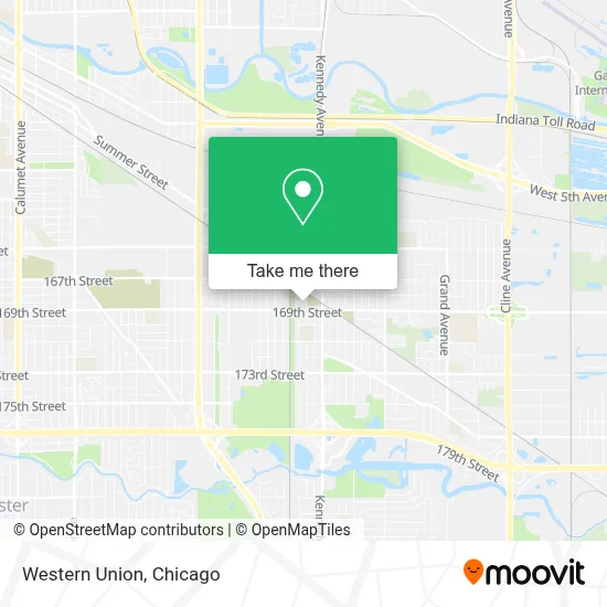 Western Union map