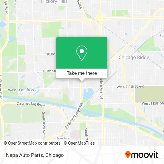 Napa Auto Parts map