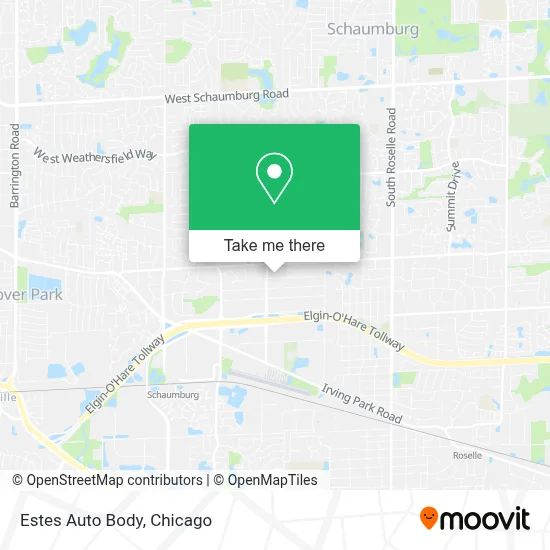 Estes Auto Body map