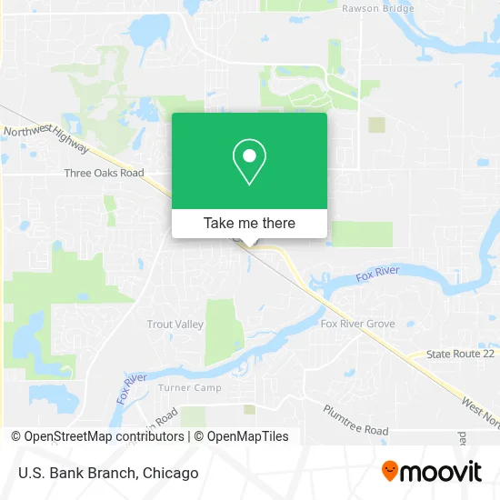 U.S. Bank Branch map
