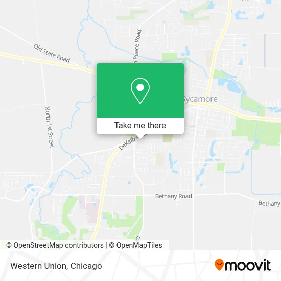 Western Union map