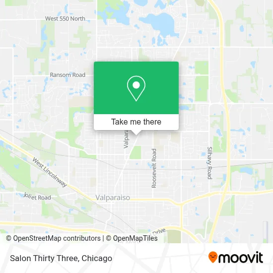 Salon Thirty Three map