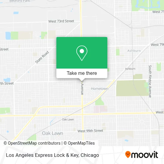 Los Angeles Express Lock & Key map