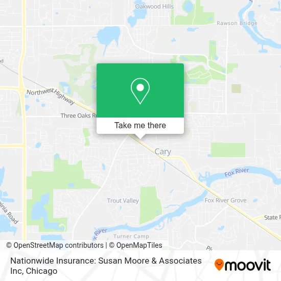Nationwide Insurance: Susan Moore & Associates Inc map