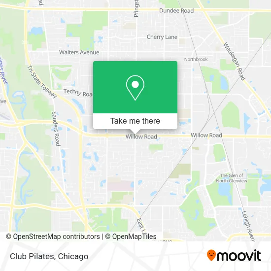 Club Pilates map