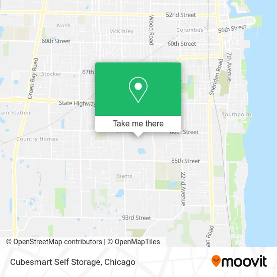Cubesmart Self Storage map