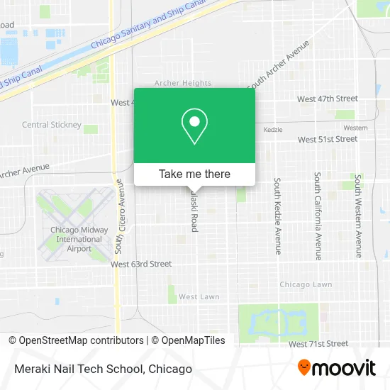 Meraki Nail Tech School map