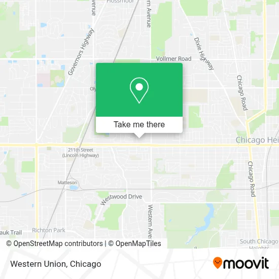 Western Union map