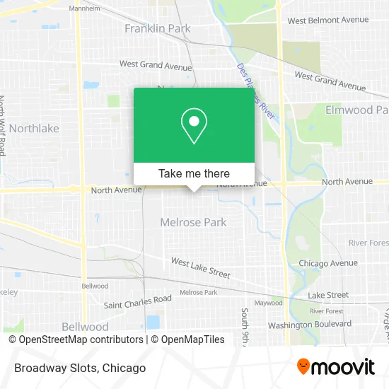 Broadway Slots map