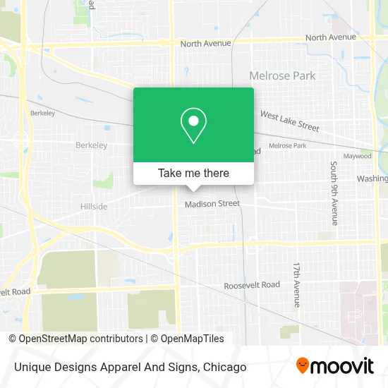 Unique Designs Apparel And Signs map