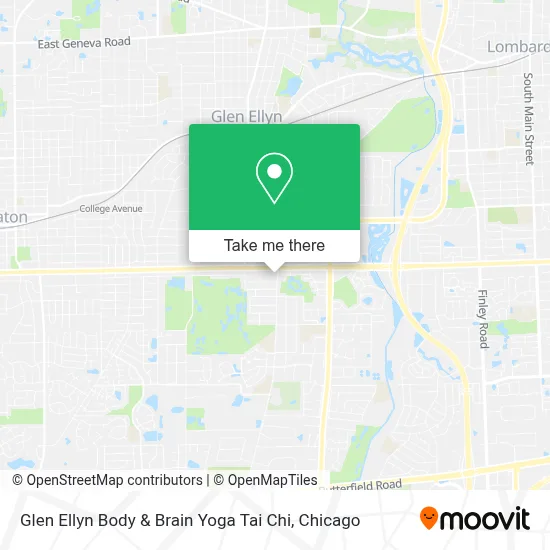 Glen Ellyn Body & Brain Yoga Tai Chi map