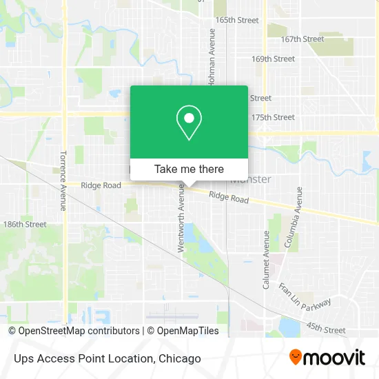 Ups Access Point Location map