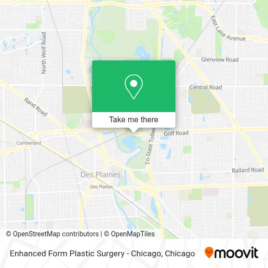 Enhanced Form Plastic Surgery - Chicago map