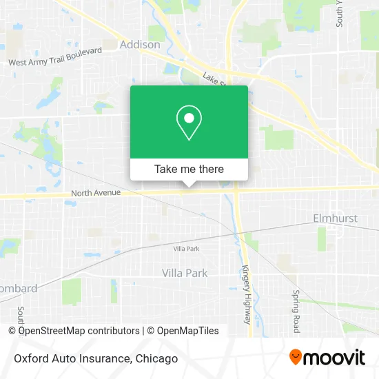 Oxford Auto Insurance map
