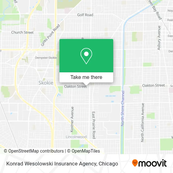 Konrad Wesolowski Insurance Agency map