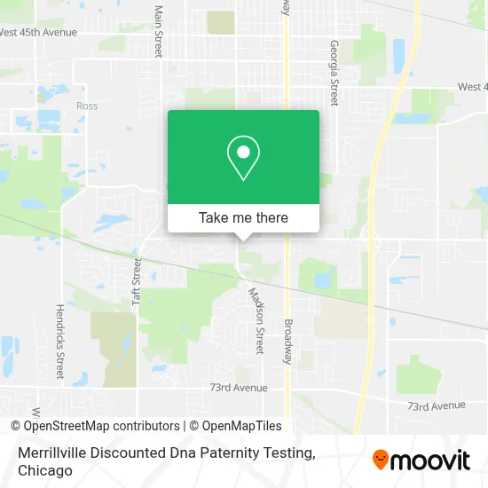 Merrillville Discounted Dna Paternity Testing map
