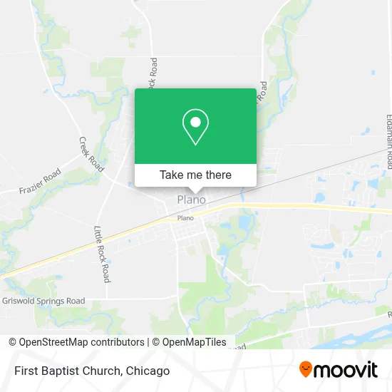 First Baptist Church map