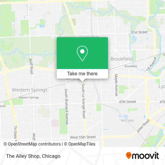 The Alley Shop map