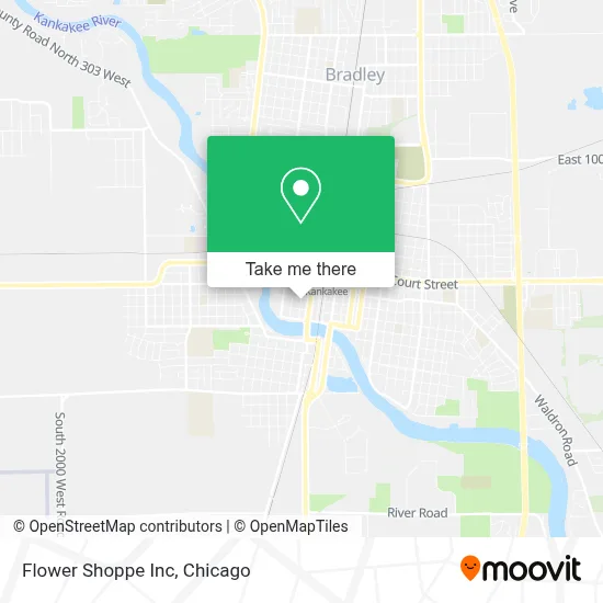 Flower Shoppe Inc map